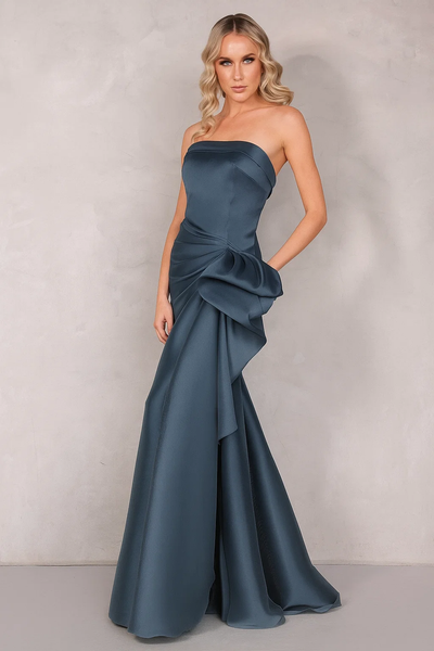 Terani Couture 2111p4019 Simple Long Bridesmaids Dress with a Slit