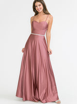Evening Dress Spaghetti Strap Embellished Formal Gown By Lenovia 5260