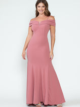 Red Carpet Dress Off The Shoulder Mermaid Formal Gown By Lenovia 5317