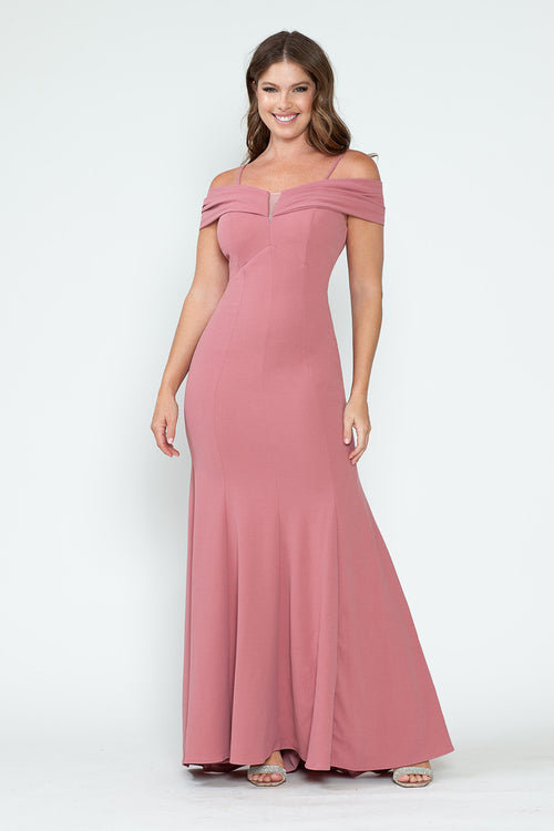 Vestido de alfombra roja con hombros descubiertos y corte sirena, de Lenovia 5317