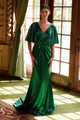 Nox Anabel MD130 Elegant Metallic Short Sleeve Gown