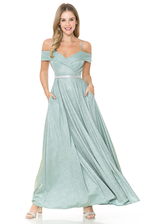 Vestido de fiesta con escote corazón y tirantes finos de Lenovia 5236