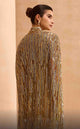 MNM Couture M1145 Embellished Sheer Cape Sleeve Gown – Black