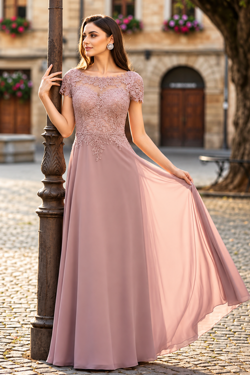 Short Sleeve Mother Of The Bride Dress New Collection