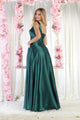 May Queen MQ1994 Sleeveless Side Pockets Satin Formal Bridesmaid Dress - Dress