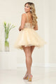 Dama Dresses for Quinceanera in Champagne Cute Quince Outfit-New Collection
