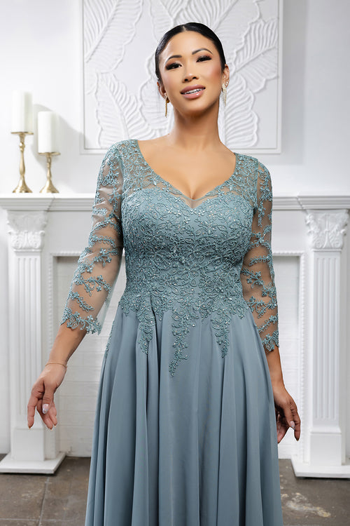 Mother Of The Groom V-Neck A-Line Cocktail Dress By May Queen MQ2108
