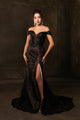 Black/Nude Quinceanera Mom Dresses Mother of the Quince Gowns by MQ2158