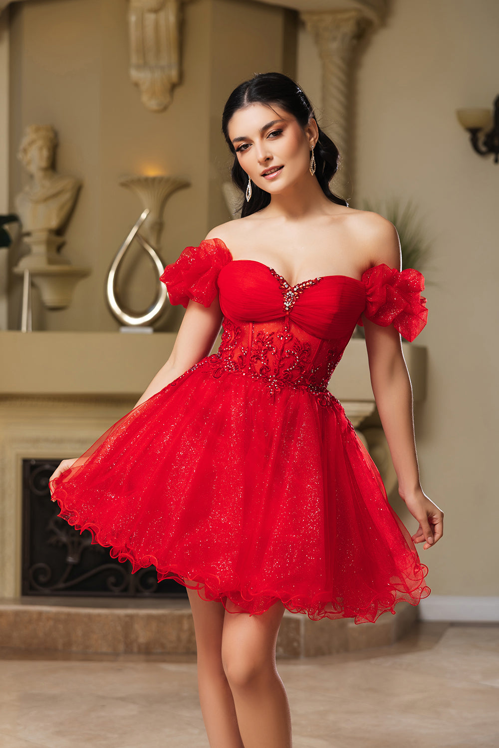 Cocktail Dress Sweetheart A-Line Semi-Formal By May Queen MQ2164