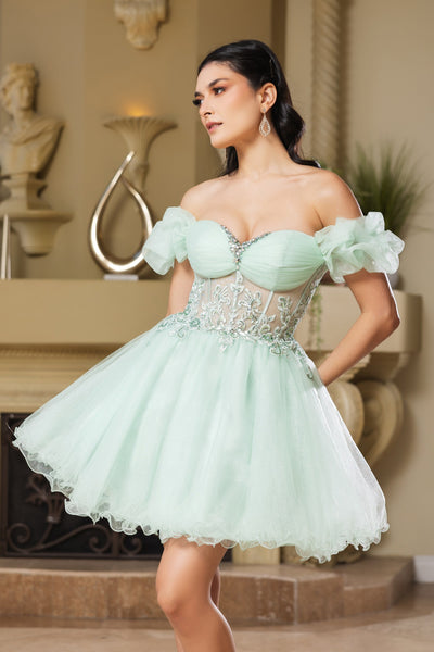 Cocktail Dress Sweetheart A-Line Semi-Formal By May Queen MQ2164