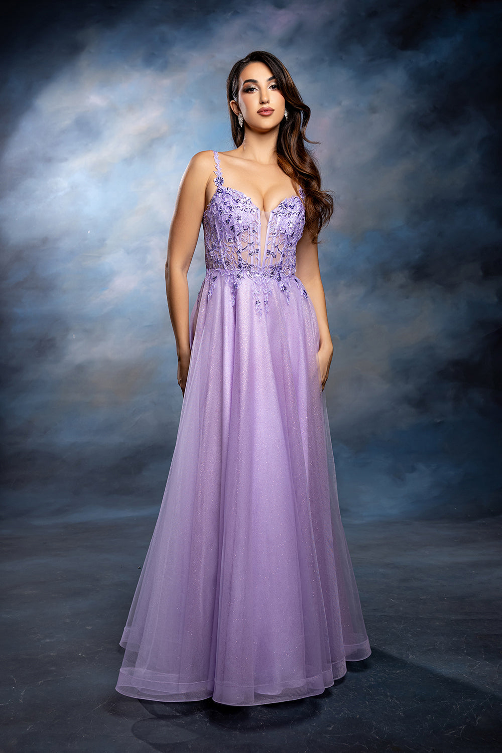 tulle layered prom dress A-Line with Straps by May Queen MQ2212 Ankle Boots Heels With flattering cut and delicate FD1-23-2026 US Child Size:Child-11