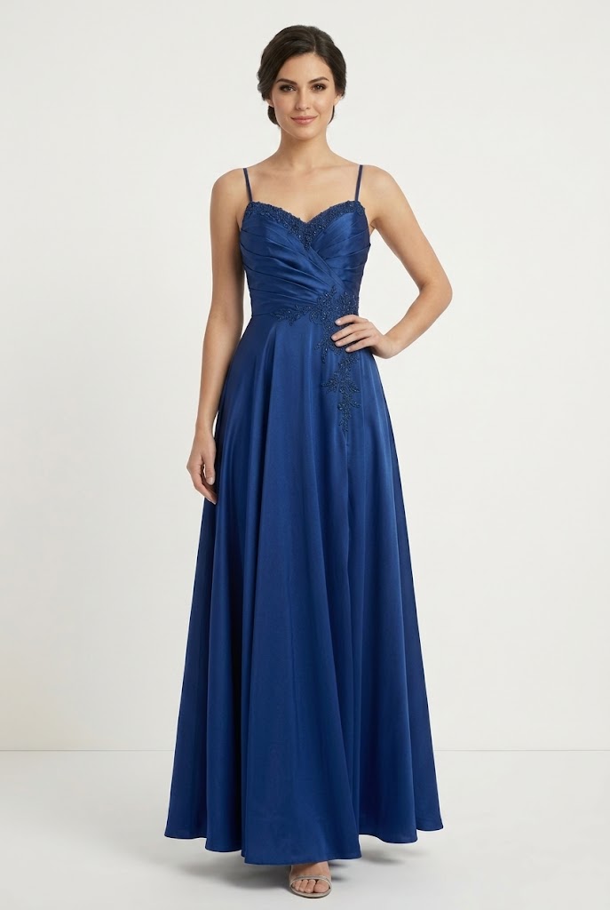 Sweetheart A-Line Satin Dress by May Queen MQ2254