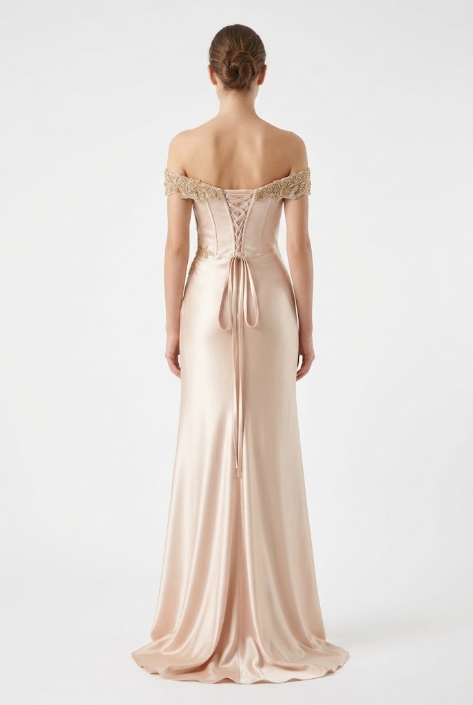 Off-The-Shoulder Sweetheart Beaded Lace Appliqué Ruched Mermaid Evening Gown by May Queen MQ2258