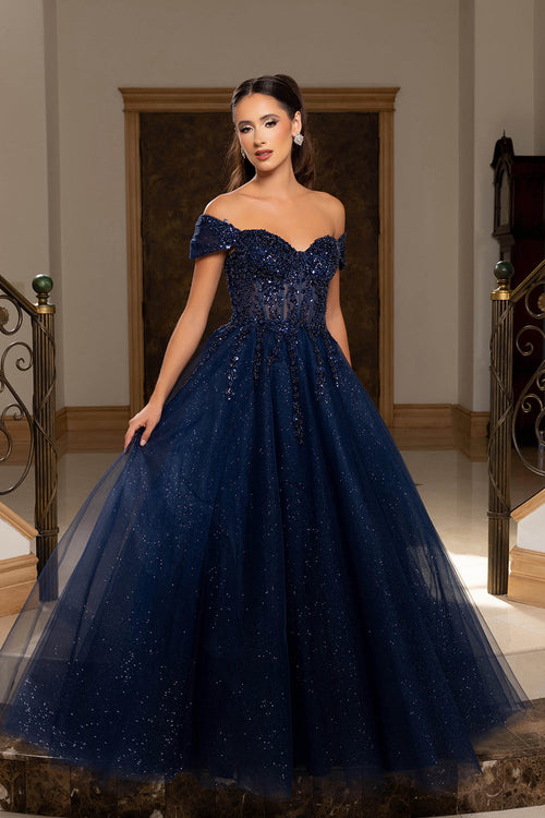 May Queen NAVY Prom Dress