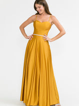 Evening Dress Spaghetti Strap Embellished Formal Gown By Lenovia 5260