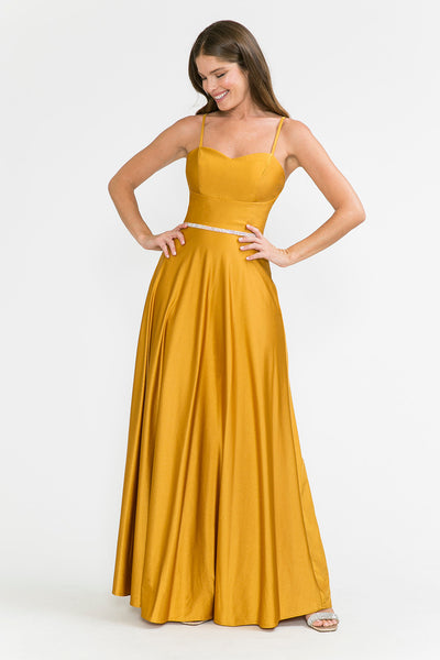 Evening Dress Spaghetti Strap Embellished Formal Gown By Lenovia 5260