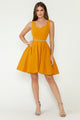 Vestido de cóctel con escote en forma de corazón y corte en A de Lenovia 5259