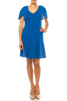 Maison Tara 95635M Built-In Capelet A-Line Dress