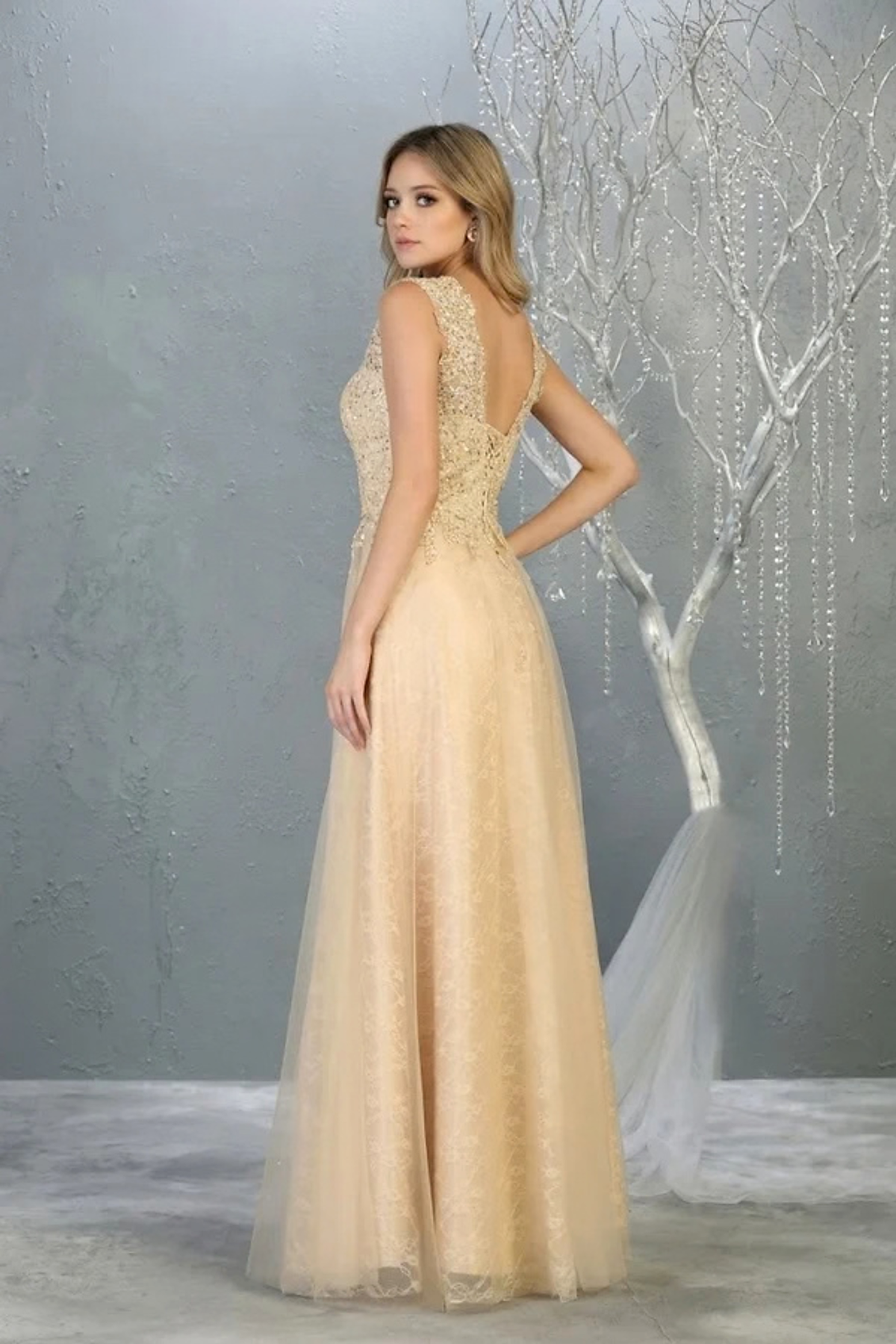 May Queen MQ1799 Special Occasion A-line Embroidered Formal Dress