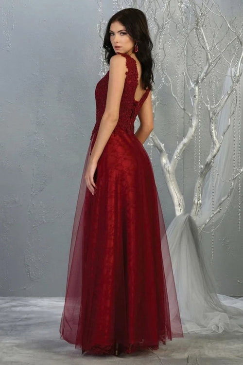 May Queen MQ1799 Special Occasion A-line Embroidered Formal Dress