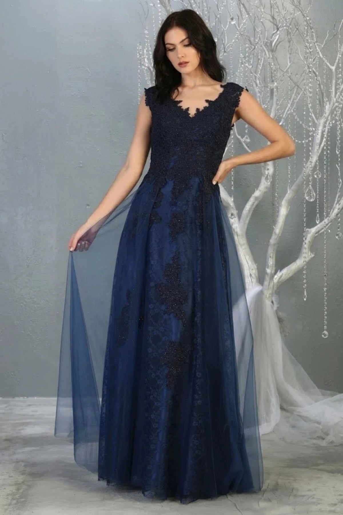 May Queen MQ1799 Special Occasion A-line Embroidered Formal Dress