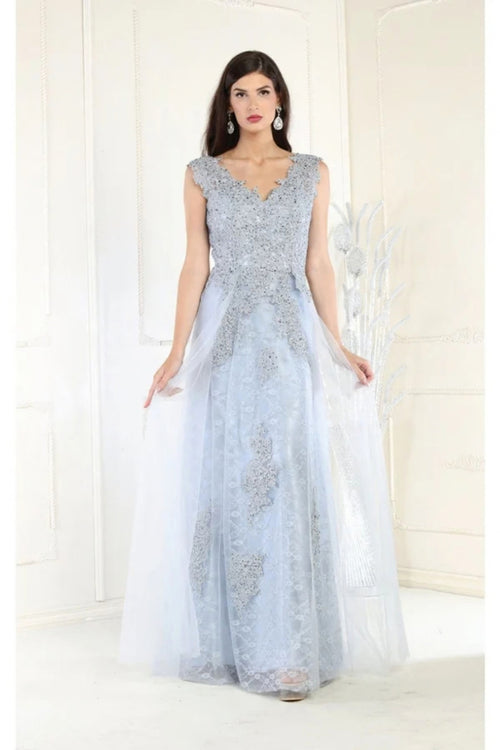 May Queen MQ1799 Special Occasion A-line Embroidered Formal Dress