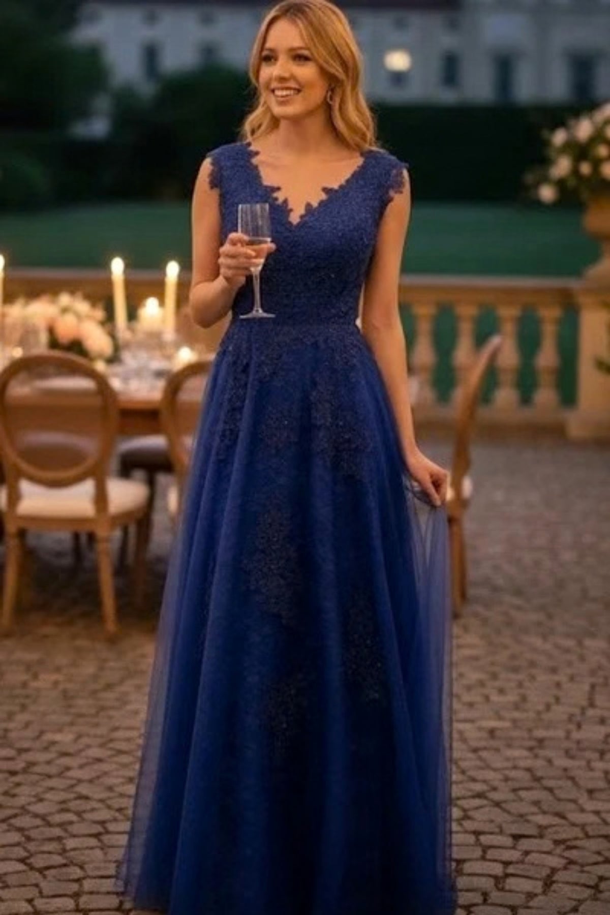 May Queen MQ1799 Special Occasion A-line Embroidered Formal Dress