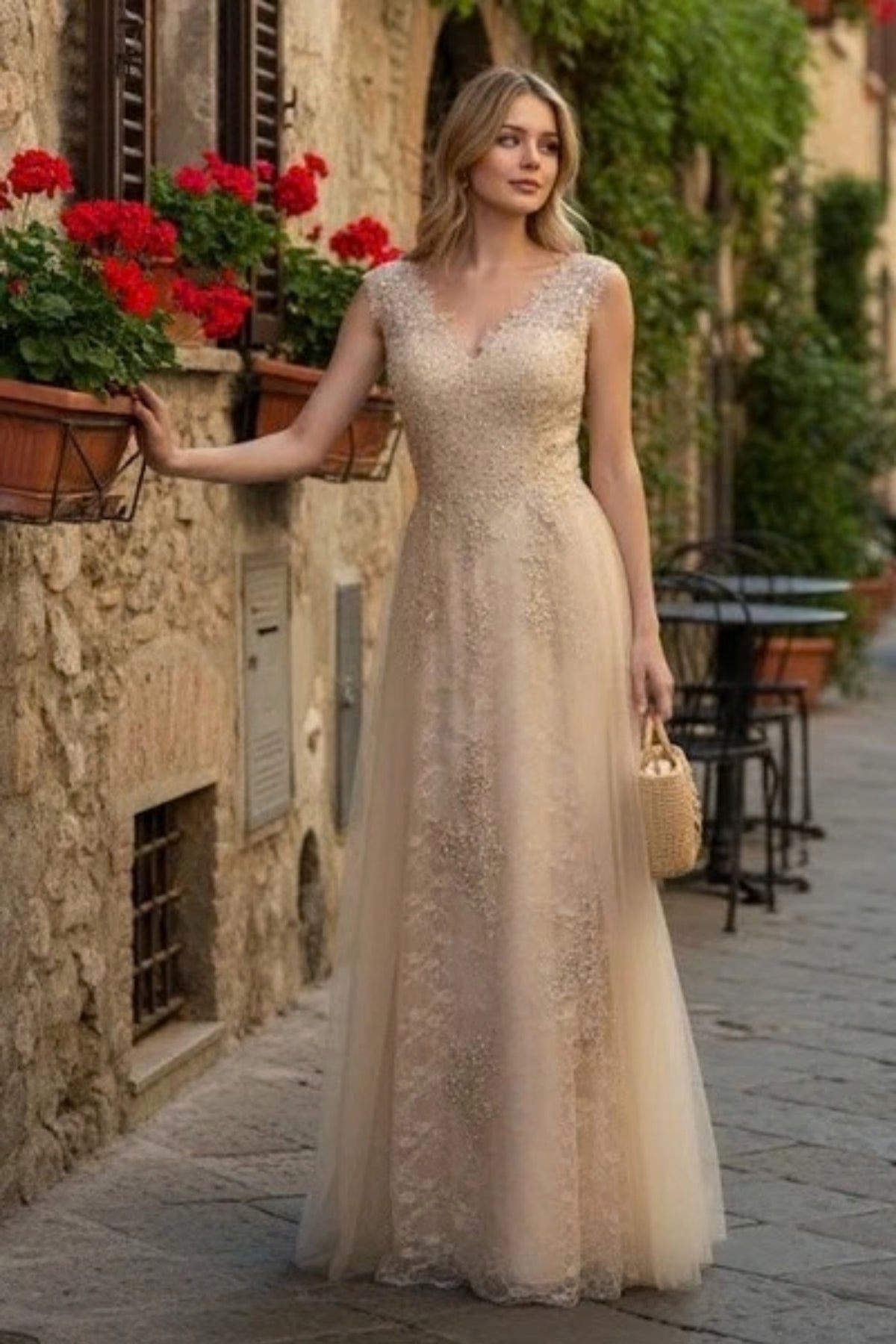 May Queen MQ1799 Special Occasion A-line Embroidered Formal Dress