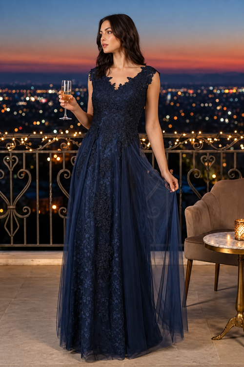 May Queen MQ1799 Special Occasion A-line Embroidered Formal Dress