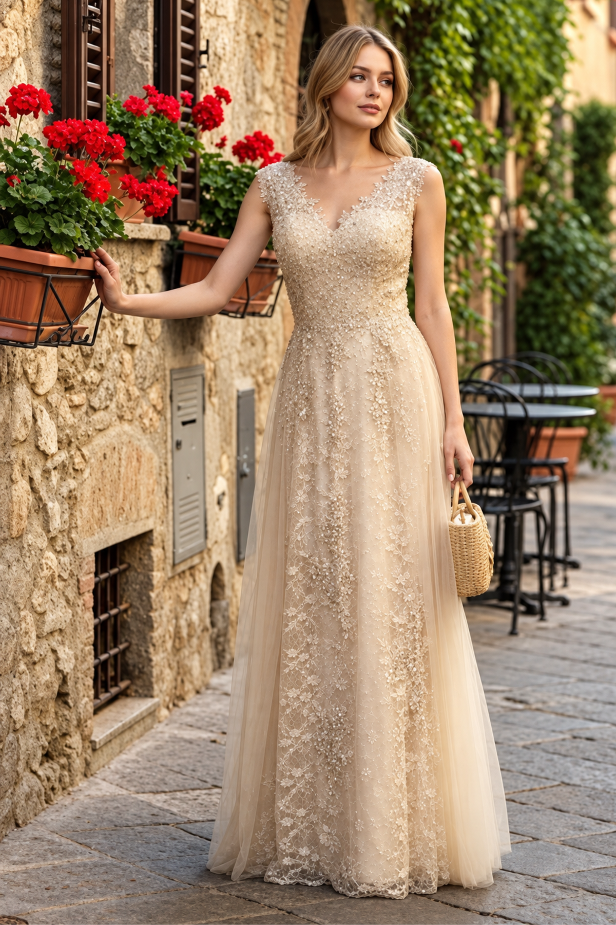 May Queen MQ1799 Special Occasion A-line Embroidered Formal Dress
