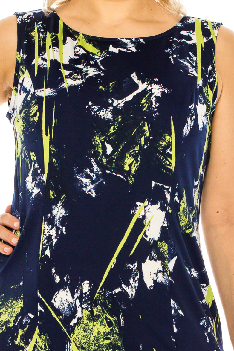 Maya Brooke 28369-NAVY LIME-2 by Maya Brooke