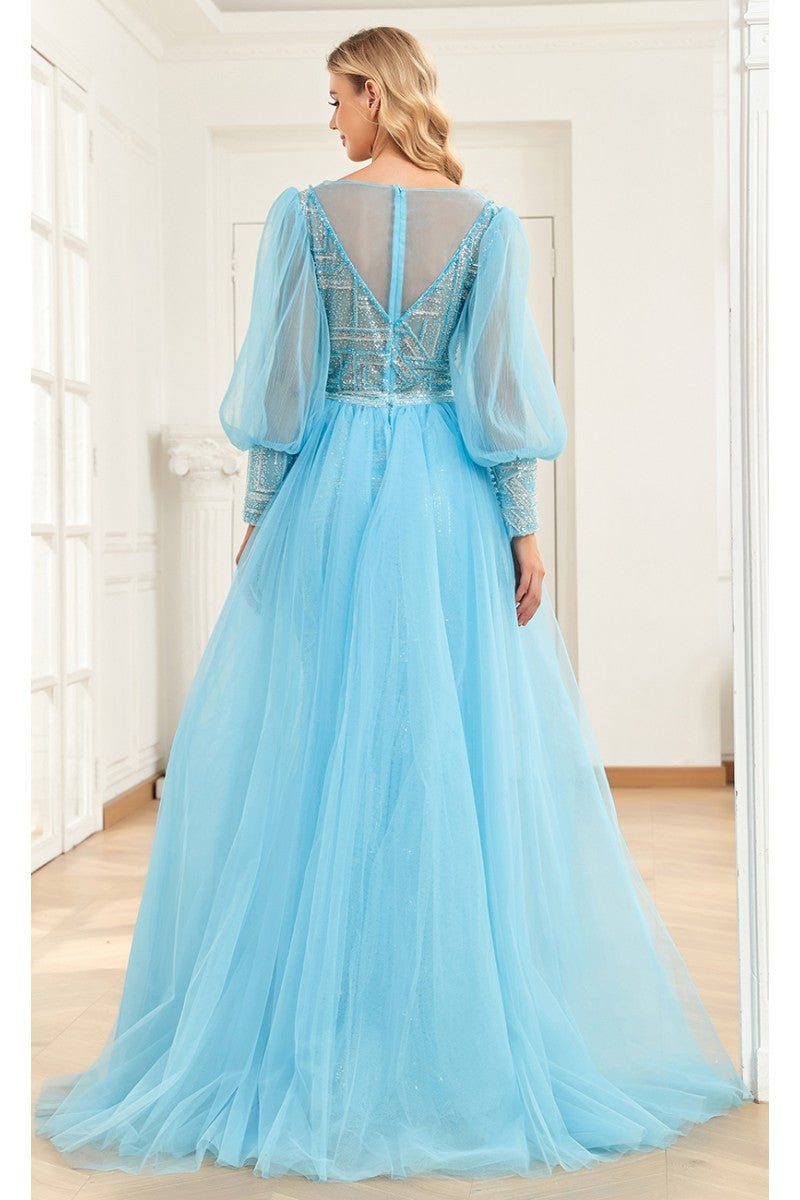 High Couture NR2276 Overskirt Long Formal A Line Evening Dress