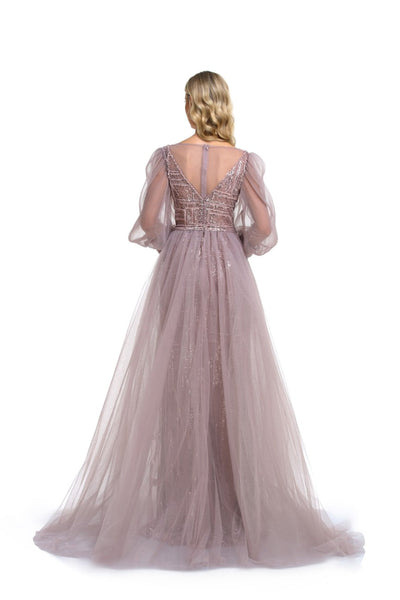 High Couture NR2276 Overskirt Long Formal A Line Evening Dress