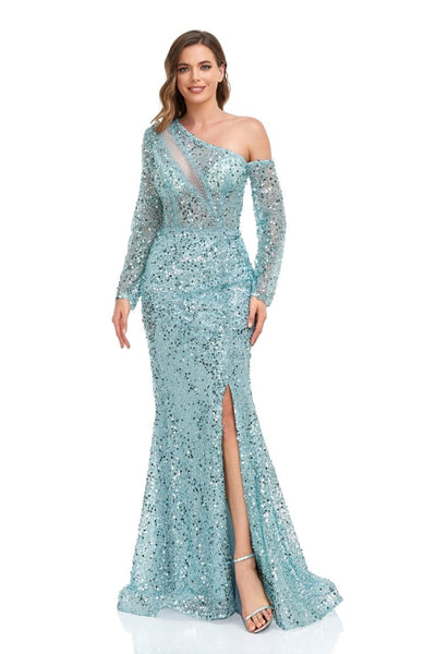 High Couture NR2278 Long Formal Sequin Evening Dress