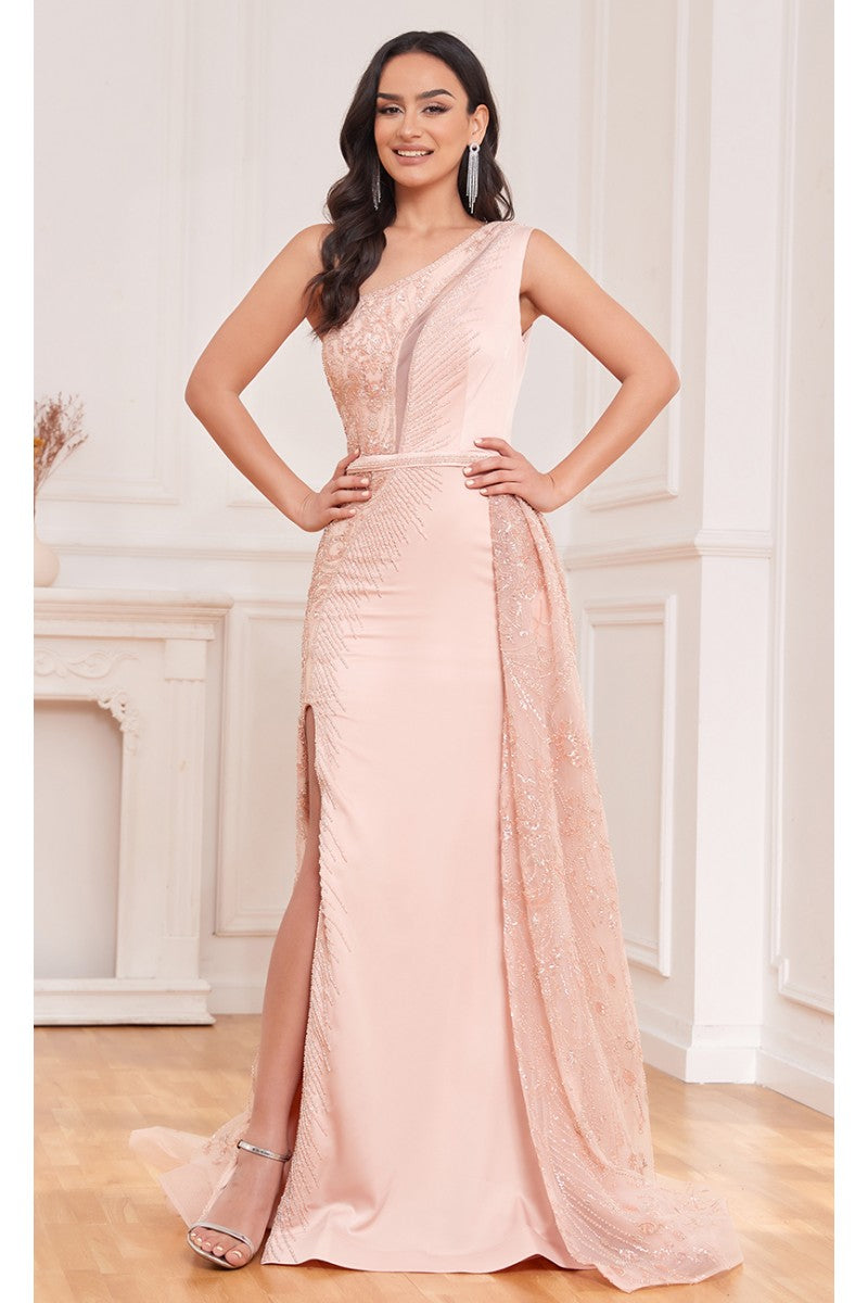 High Couture NR2294 Formal Beaded Long Overskirt Prom Dress