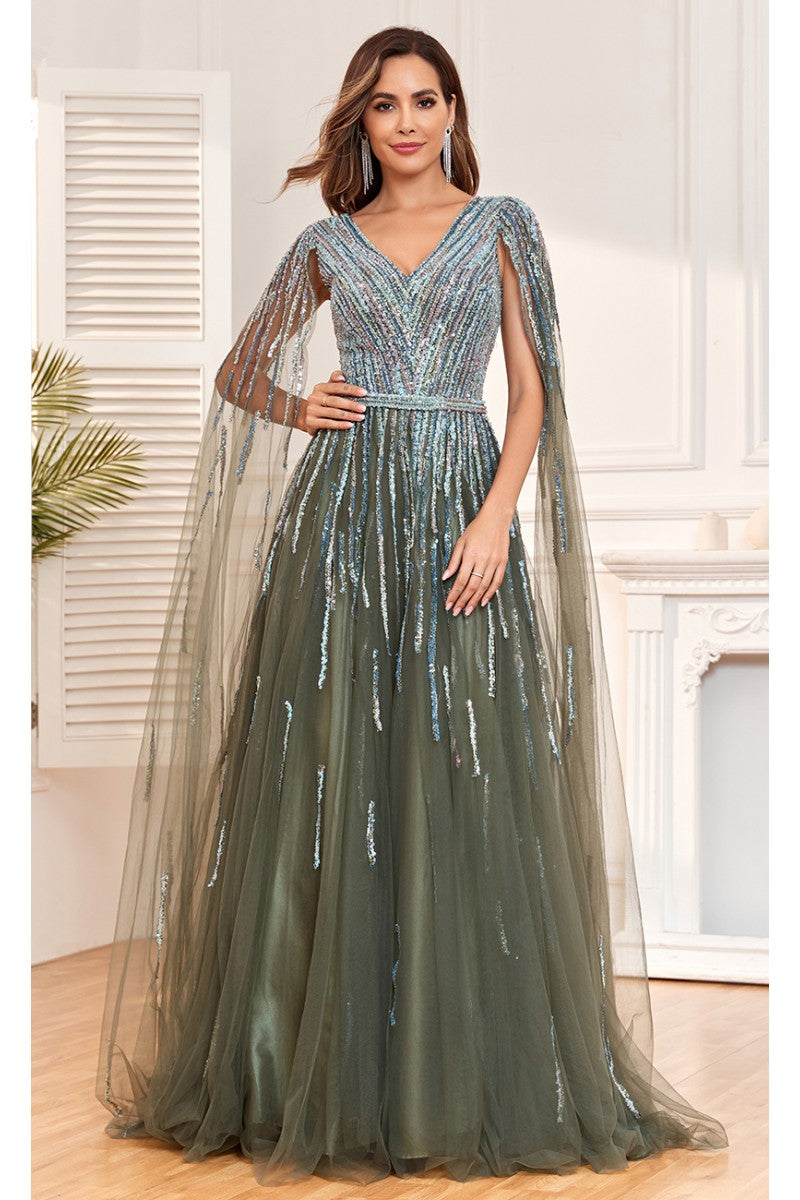 High Couture NR2306 Long A Line Formal Evening Dress