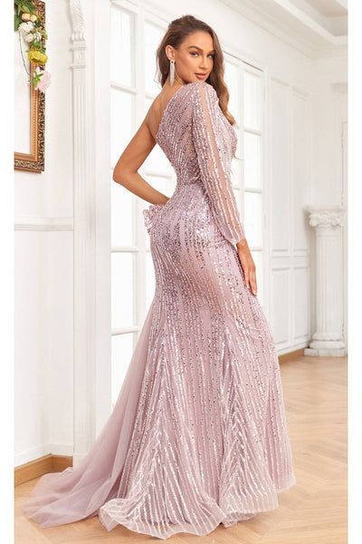 High Couture NR2335 Beaded Long Slit Formal Evening Dress