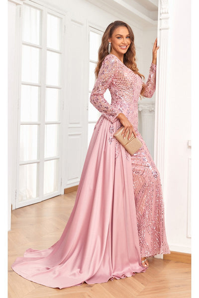 High Couture NR2333 Formal Beaded Evening Long Dress