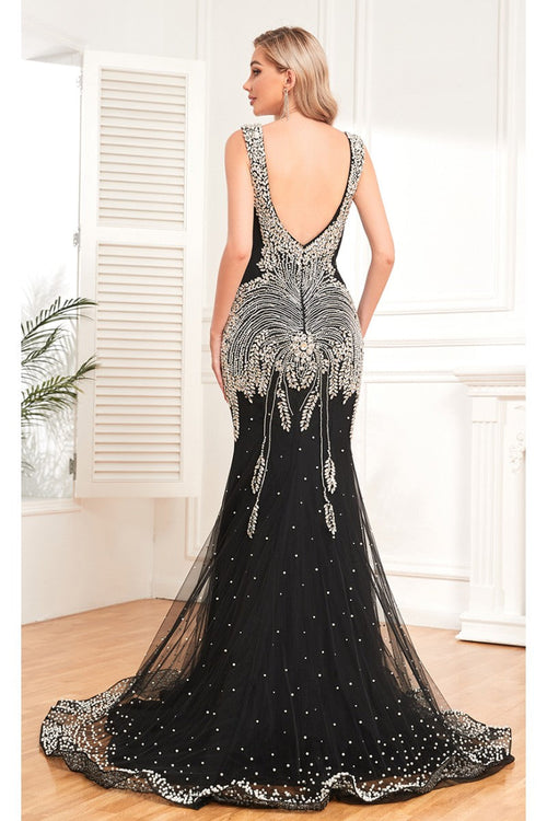 High Couture NR2341 Fitted Long Formal Evening Dress