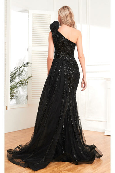 High Couture NR2342 Beaded Sequin Long Formal Evening Slit Dress