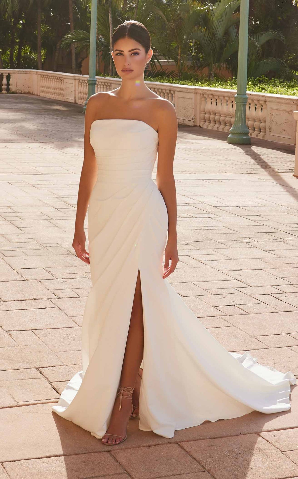Nox Anabel JW1031 Strapless Jersey Mermaid Long Wedding Dress