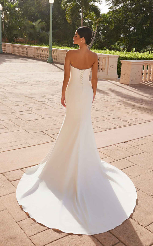 Nox Anabel JW1031 Strapless Jersey Mermaid Long Wedding Dress
