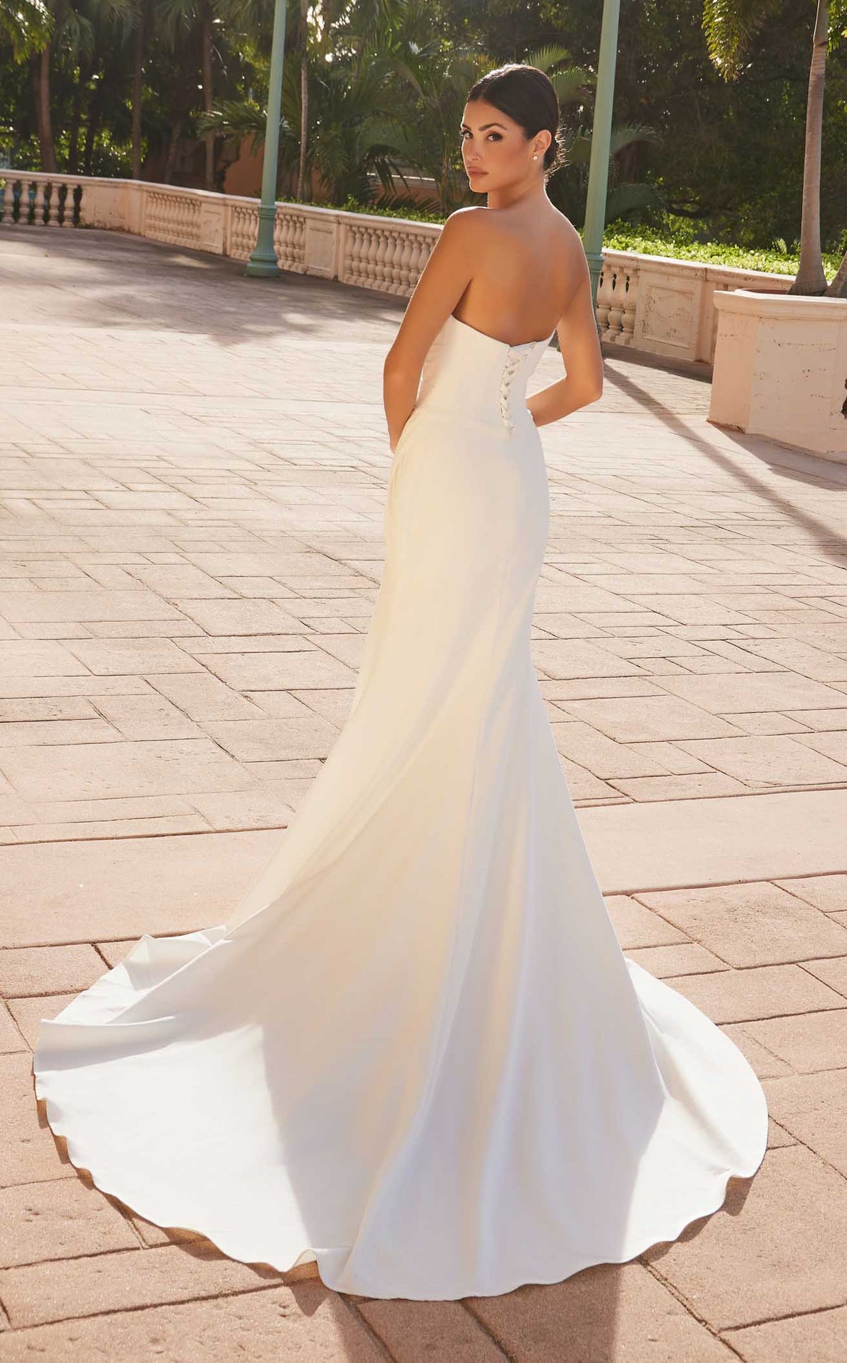 Nox Anabel JW1031 Strapless Jersey Mermaid Long Wedding Dress