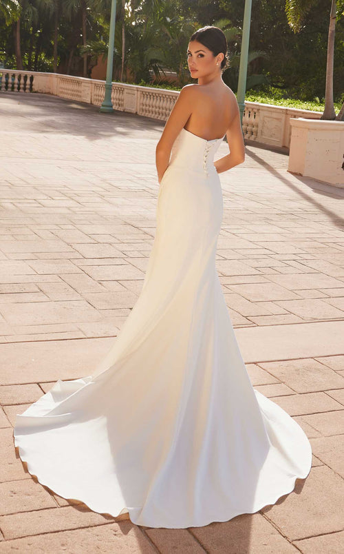 Nox Anabel JW1031 Strapless Jersey Mermaid Long Wedding Dress