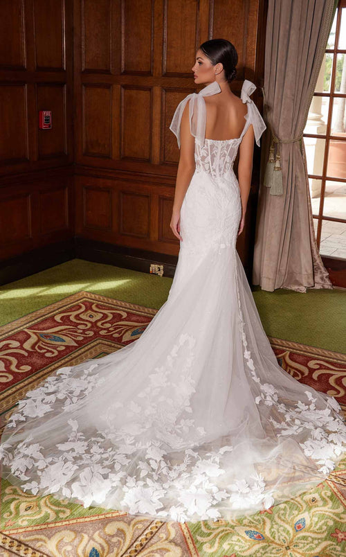 Nox Anabel JW1033L Sweetheart Tulle Mermaid Long Wedding Dress