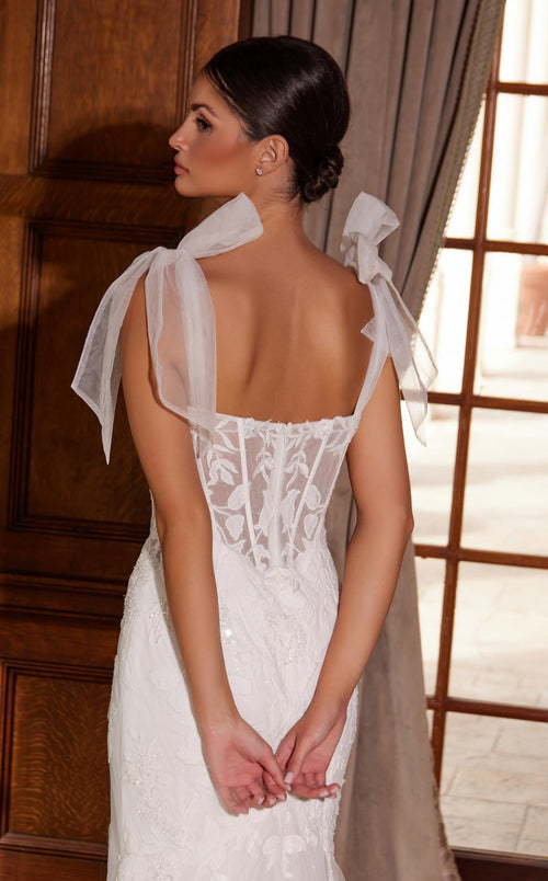 Nox Anabel JW1033L Sweetheart Tulle Mermaid Long Wedding Dress