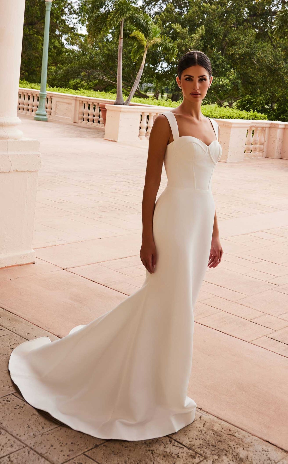 Nox Anabel JW1034 Sweetheart Satin Mermaid Long Wedding Dress
