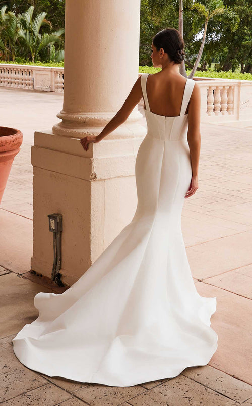Nox Anabel JW1034 Sweetheart Satin Mermaid Long Wedding Dress