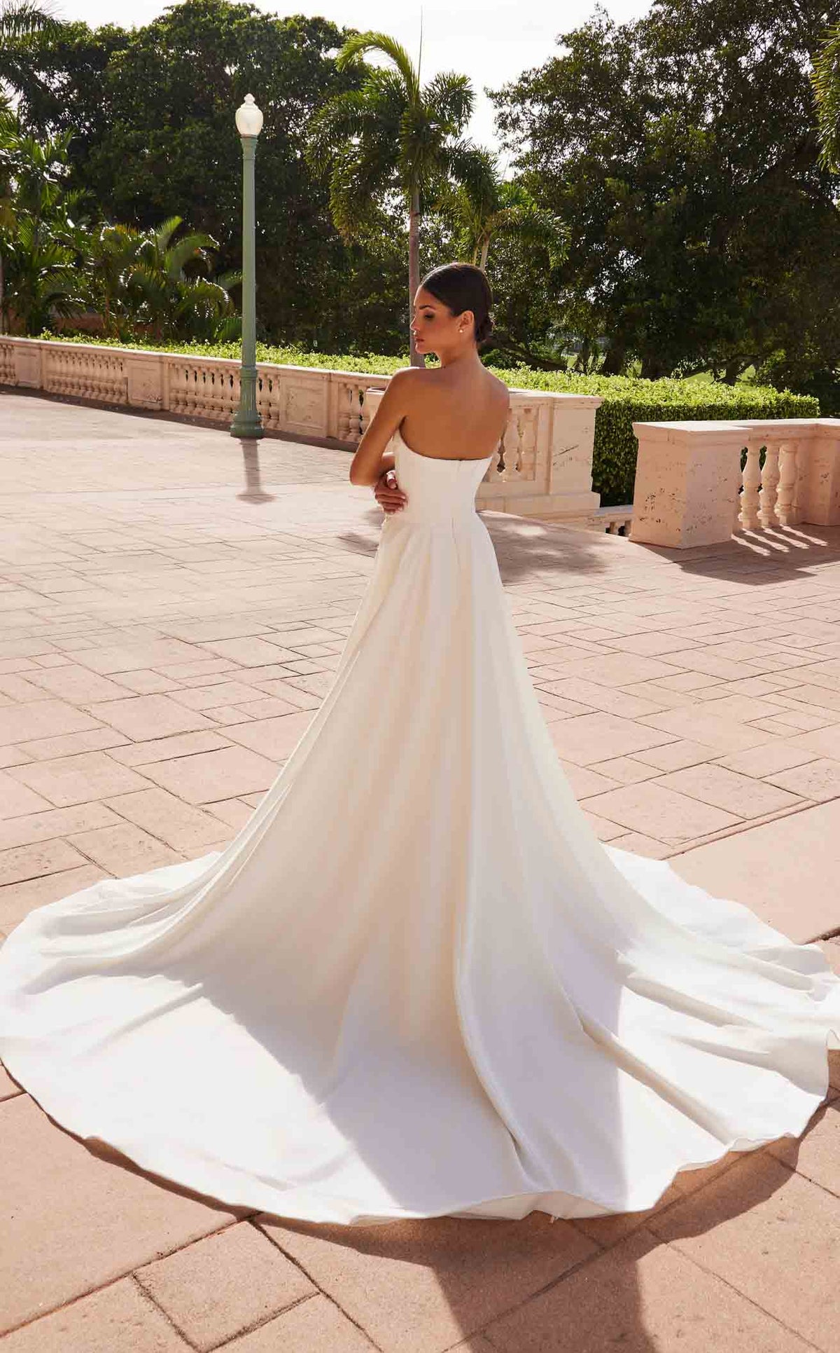 Nox Anabel JW1035 Sweetheart Satin Sheath Long Wedding Dress
