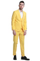 Men's Yellow Slim Fit Double Breasted Vest for Weddings